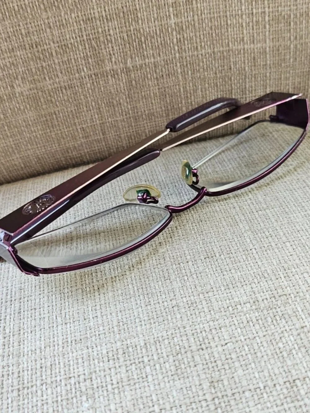 Anne Klein Women Glasses Frame AK9103 540 Eyewear Purple Tone Metal Eyeglasses